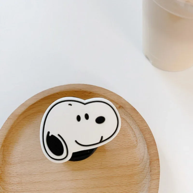 Snoopy Silicone Folding Stand Telescopic Expanding Stand Pocket Socket Pop Grip Cartoon Anime Desktop Folding Mobile Phone Stand