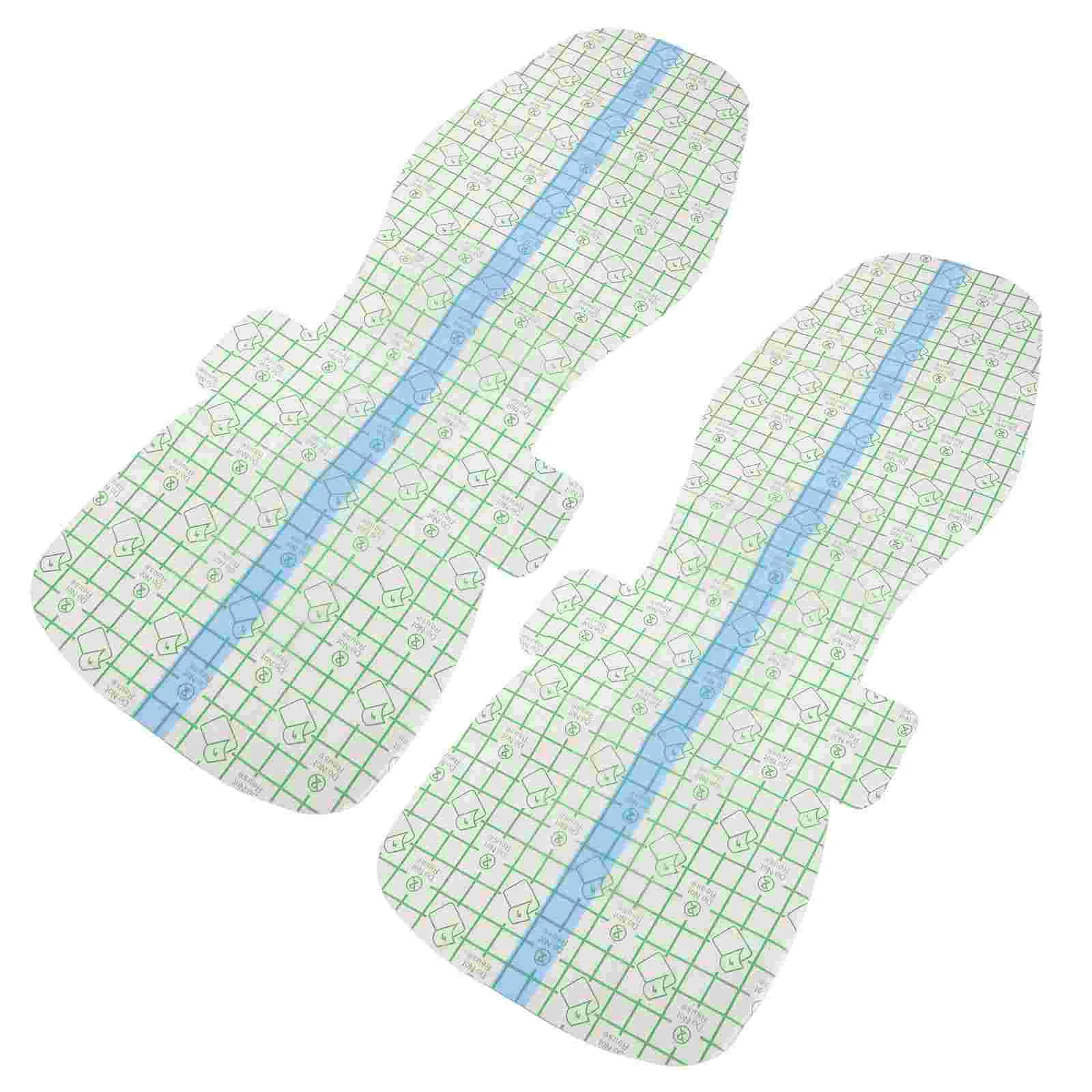 2 Pcs Private Part Stickers Parts Protector Pad Girl Sky-blue Pvc Female Swim Cover Patch Woman