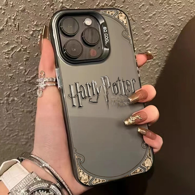 Britain Cool Potters H-Harrys Phone Case for iPhone 16 15 14 Plus 13 12 Mini 11 Pro Max X Xs XR 7 8 SE Electroplating Hard Cover