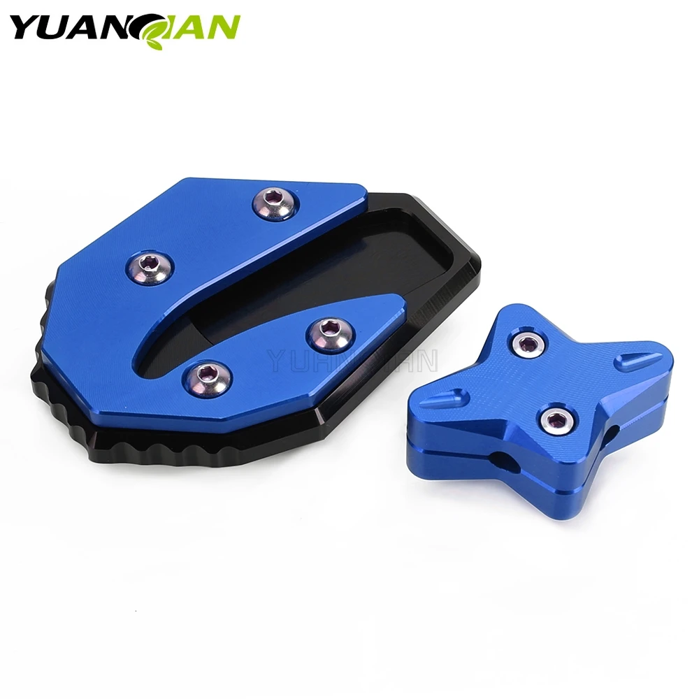 For Yamaha N-MAX NMAX155 NMAX125 2020-2023 Aluminium Motorcycle Parts Side Stand Extension Pad & Support Kickstand auxiliary