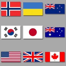 National Flag Chest Badge Pattern Iron On Transfer Clothing Thermoadhesive Patches Vinyl Sticker Washable DIY Appliques