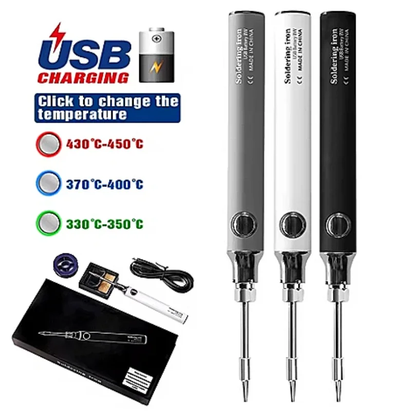 USB Charging Thread Cord Burner Welding Pen Portable Soldering Iron 5V Wax Melt Wire Burner for Jewelry,Leathercraft,Crayon