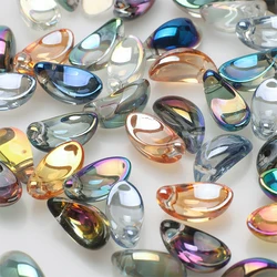 50 Pcs 6x12mm Austrian Glass Crescent Moon Crystal Drop Pendant For Jewelry Crafts Supplier Making Charms Earing Necklace DIY
