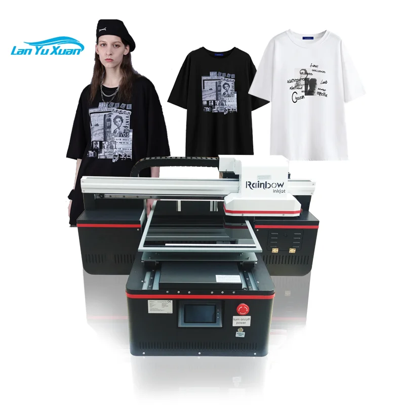 Beste Flatbed 3d Handdoek Ontladen Inkt T-shirt Printer Label Machine Met Industriële Prijs