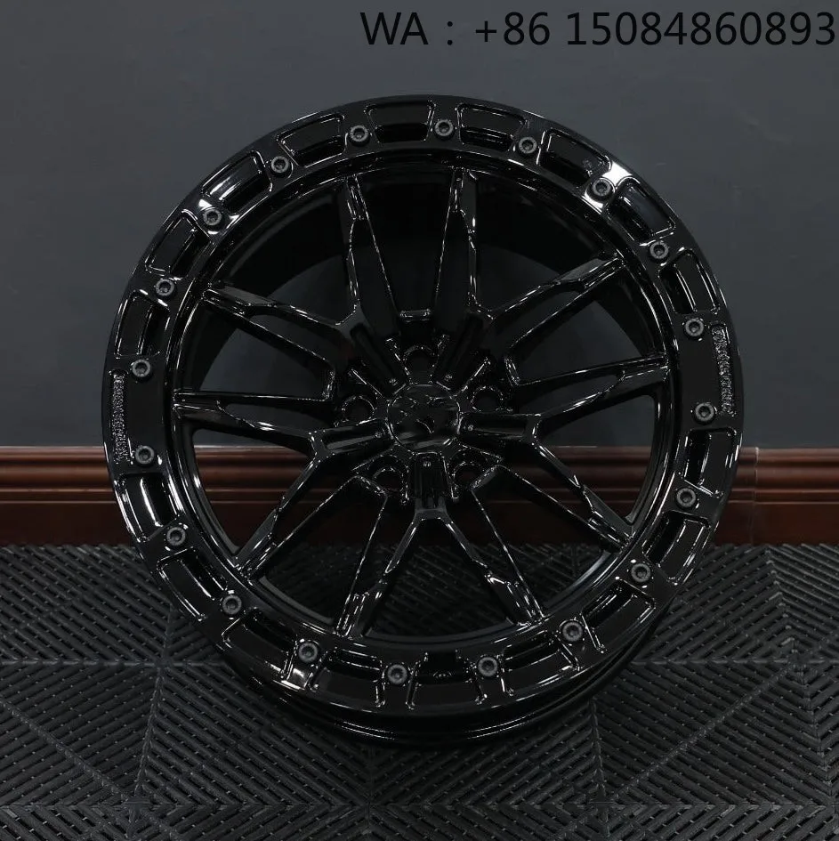 For Dodge BMW Chevrolet Beadlock Forged Wheels 5x115 6x139.7 PCD 15 17 18 Inch Off Road Trailer Rims