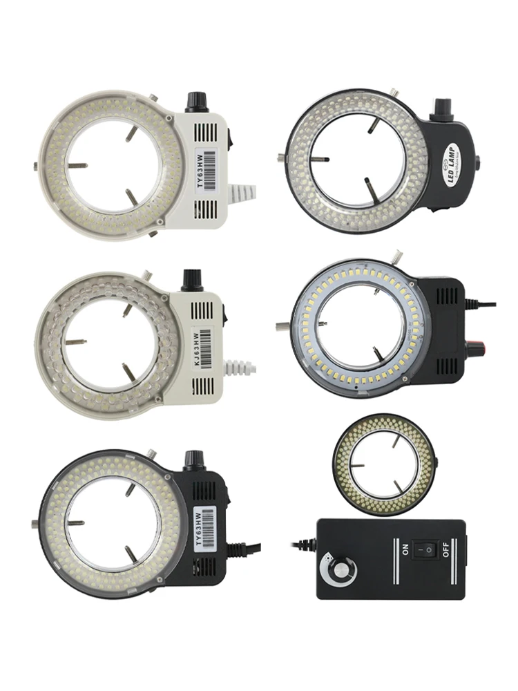 Regulowany mikroskop 100V-240V 144 70 56 LED SMD Ring Light Illuminator Lampa do mikroskopu STEREO Doskonałe światło okrągłe — zdjęcie 2