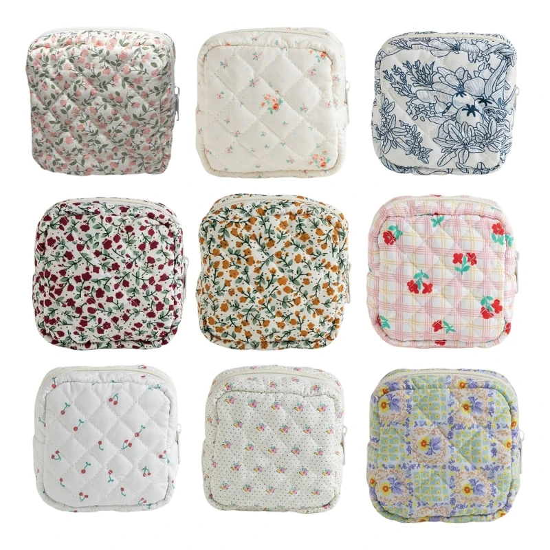 Durable Zippered Sanitary Pad Carrying Pouches Convenient Storage Bag for Women A0KF