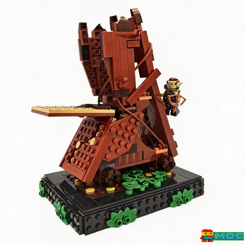 330 PCS Medieval Siege Tower Gondor Siege Scene Model DIY Customize Creative DIY Building Blocks Educational Assembly Toy Gifts