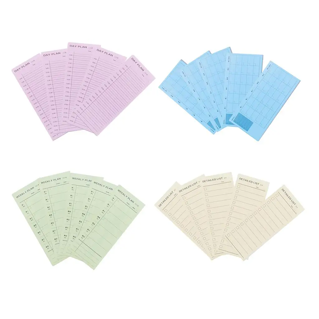 2-4pack Weekly Daily Planning Pad Tear Off To Do Pad Sticky Notes Day Plan