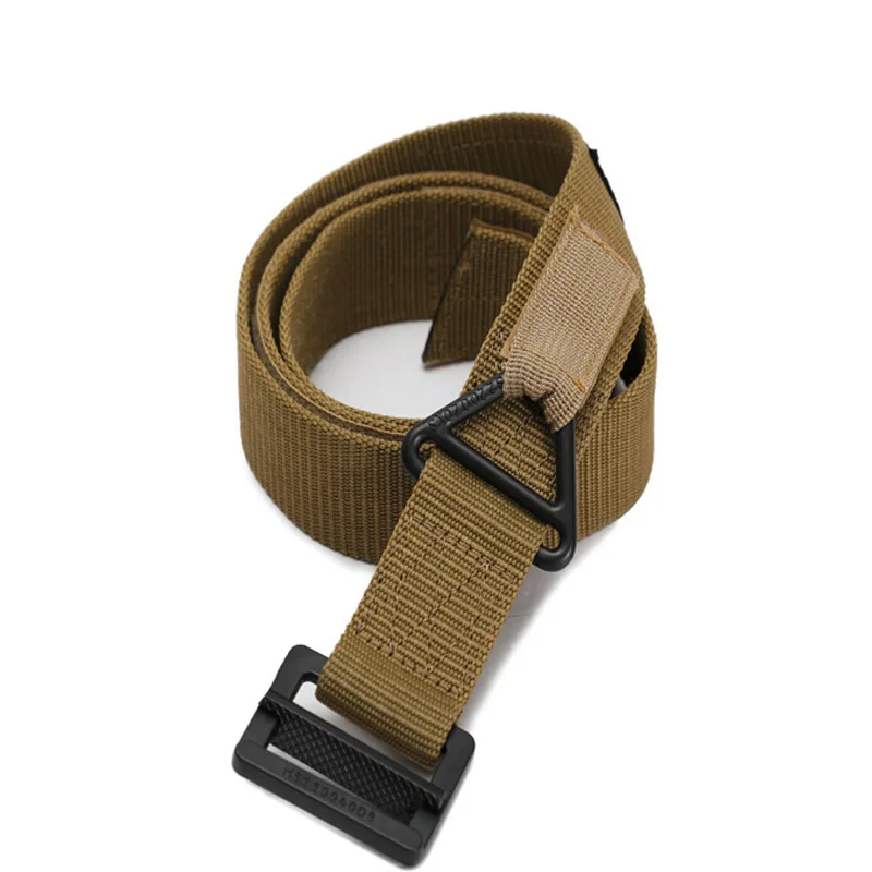 Outdoor tactical belt CQB men\'s canvas belts rappel rescue nylon belt