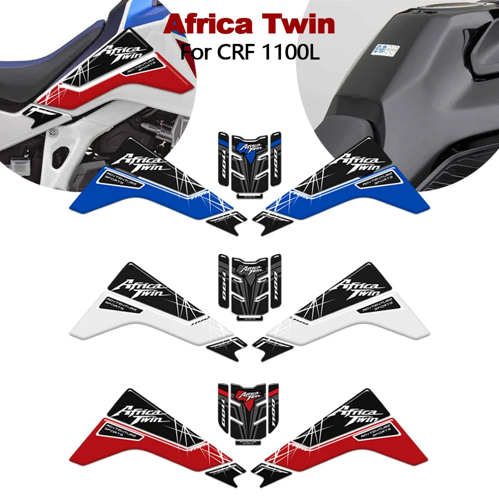 

For Honda CRF 1100L Africa Twin CRF 1100L Adventure SPORT 3D Motorcycle Tank pad protector stickers decals kit