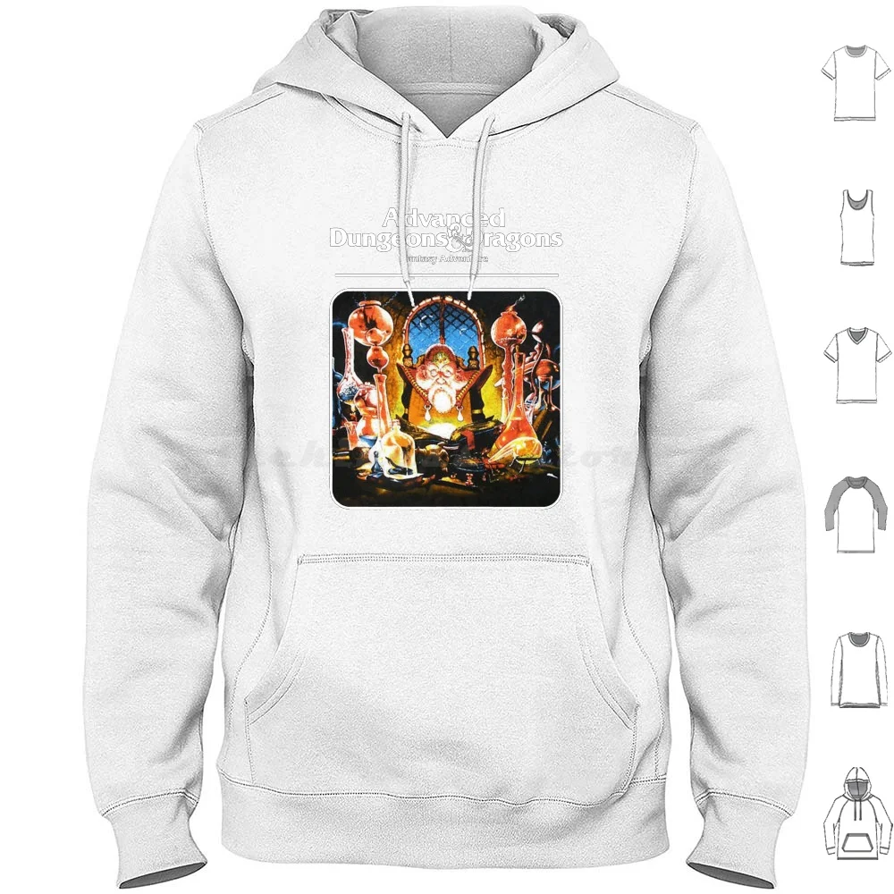 Felpe Con Cappuccio Wizard Artwork A Maniche Lunghe Elmore Role Playing Game Rpg Nerd Advanced Dnd Adnd Ad D Necromancer Warlock-image