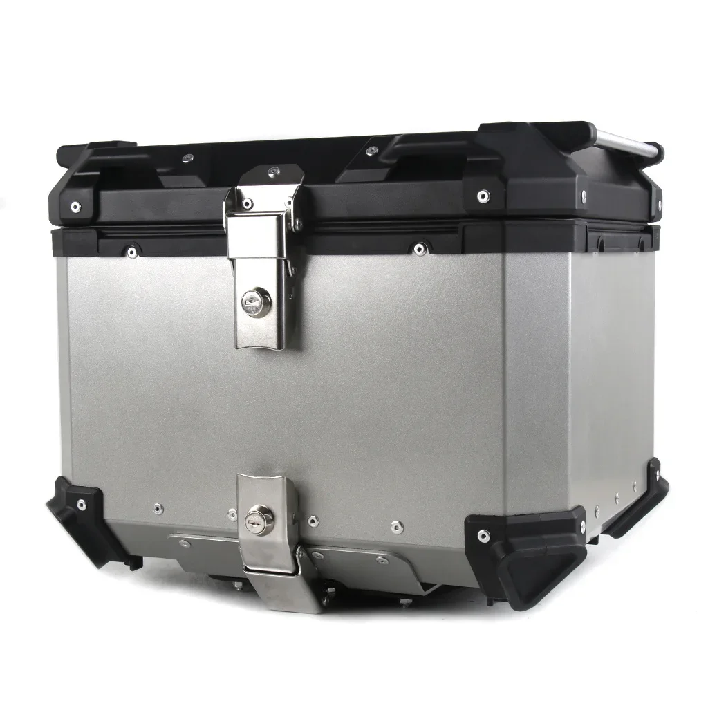 65L trunk motorcycle scooter rear case food delivery aluminum top box Tail Boxes Motorcycle Modified Spare Parts