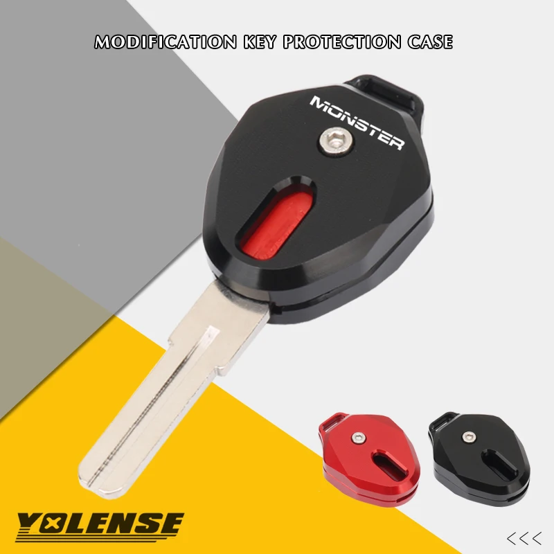 For DUCATI MONSTER 696 796 M1100S M1200S 821 848 659 656 Motorcycle CNC Key Cover Case Shell Keys Protection keychain key case