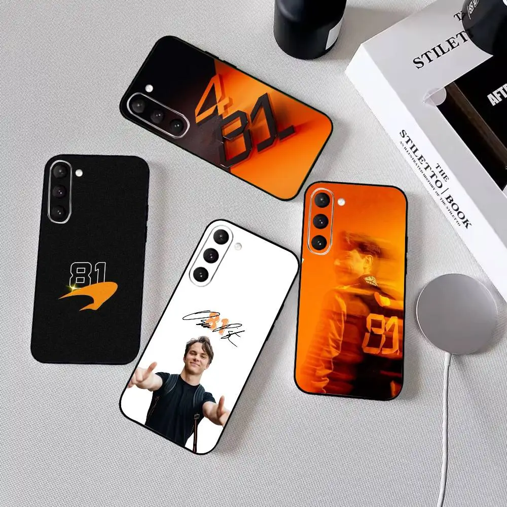 O-Oscar Piastri 81 Phone Case For Samsung Galaxy A73,A72,A71,A70,A53,A52,A51,Others Soft Black Cover