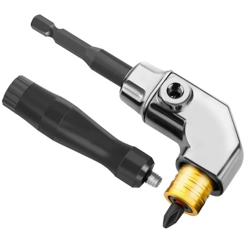 

AB35-90° Corner Drill Bit Adapter, Made Of Alloy Steel For Confined Spaces, And Compatible With Various Electric Drills