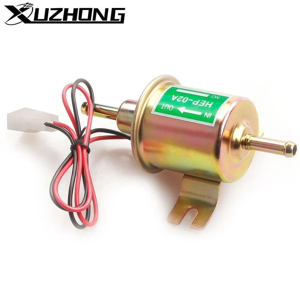 Universal 12V 24V Electric Fuel Pump Low Pressure Bolt Fixing Wire Diesel Petrol HEP-02A For Car Carburetor Motorcycle ATV