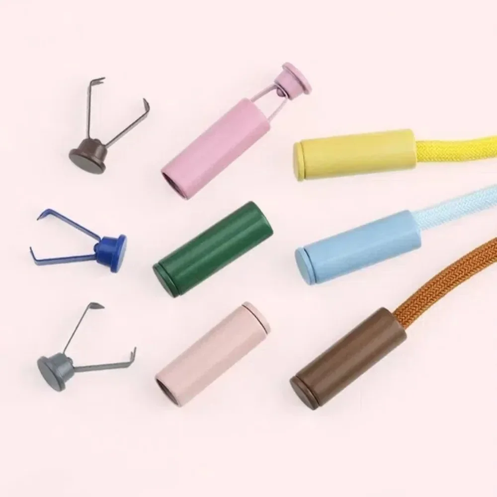 10szt Metalowe końcówki liny Zatyczka Przycisk DIY Zapięcie do pokrywki Sznurek Blokada sznurka Odpinana zaślepka do smyczy na ubrania — zdjęcie 4