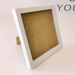 2pcs Picture Frame, Square Picture Frame, Framed, Cross-stitch Frame, Self-mounting Picture Frame, Home Decoration