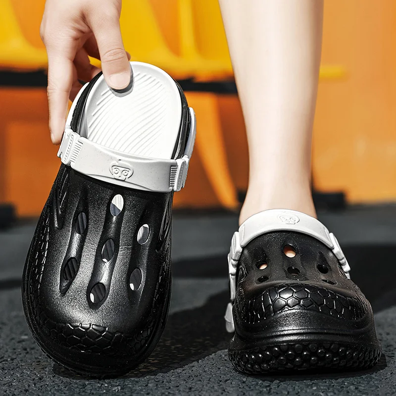 

Plus Size47 48 Men Clogs Sandals Summer Outdoor Garden Clogs Hole Shoes Male Casual Shoes Water Shoes Comfort Home Soft Slippers