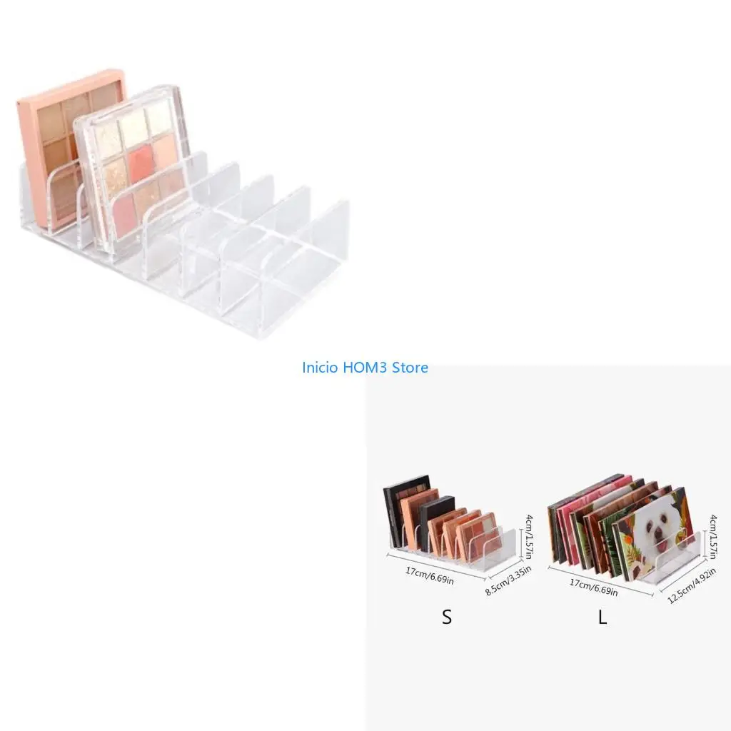 

A5YD Divided Cosmetic Palette 7 Cell Makeup Storage for Bathroom Vanity