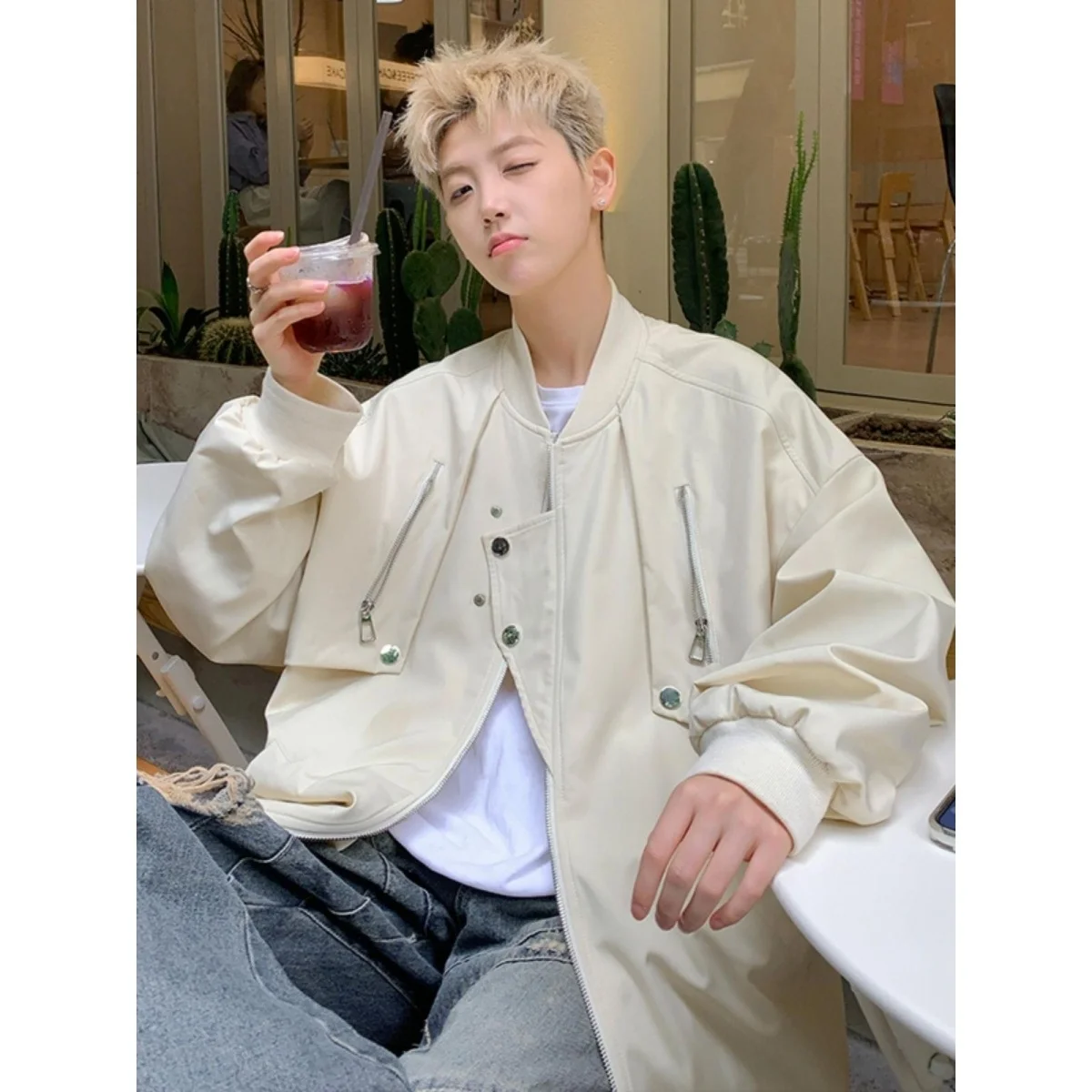 

Американская рабочая одежда High Street Jaet, мужская весенне-осенняя универсальная повседневная тонкая бейсбольная одежда, женская модная винтажная одежда для пилотов...