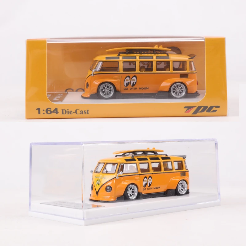 TPC 1/64 RWB T1 BUS Simulation Die casting Alloy Car Model Crafts Decoration Collection Toy Tools Gift