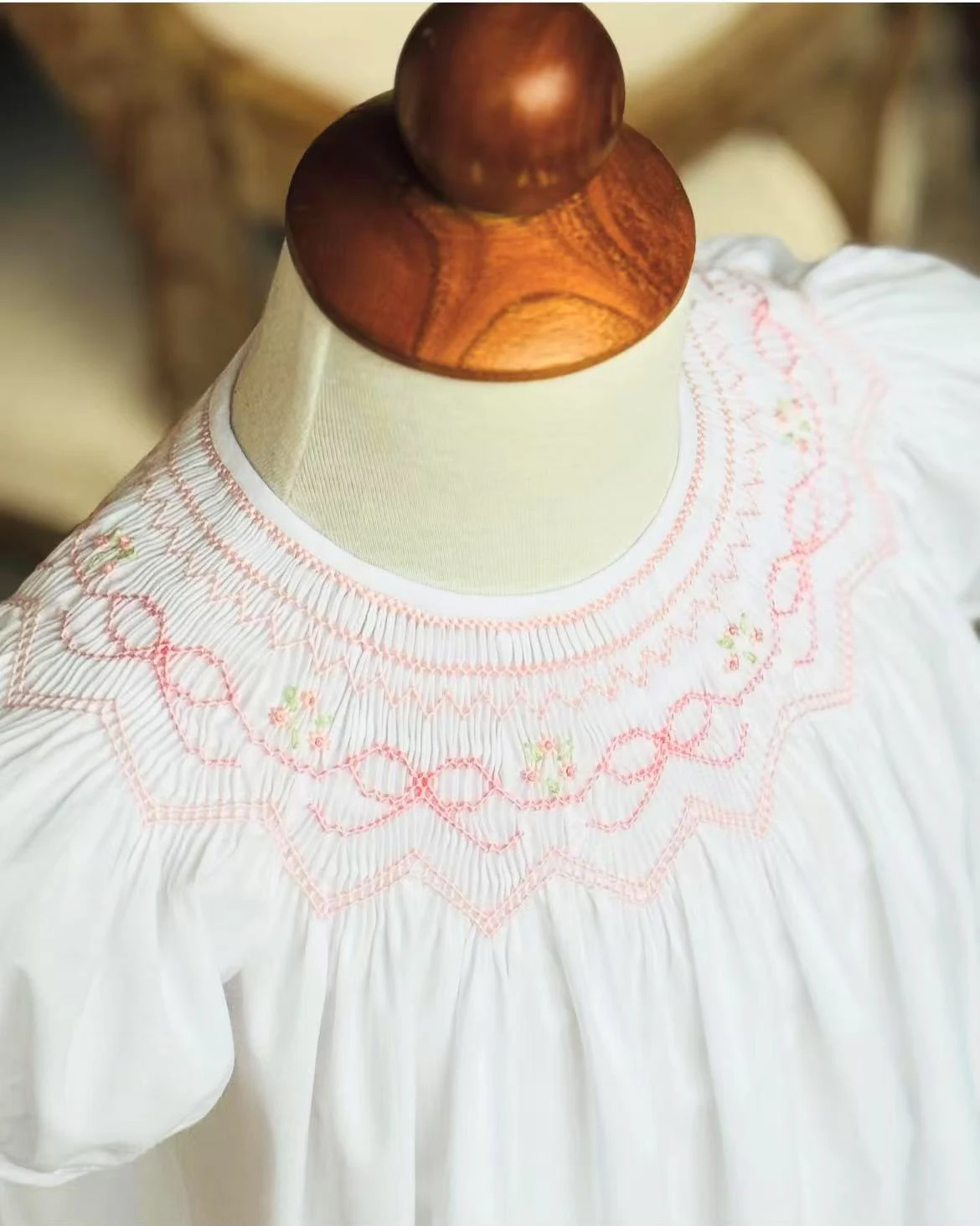 

Baby Girl Summer Yellow Green Plaid Smocked Flower Handmade Embroidery Vintage Turkish Princess Dress for Party PhotographyA162