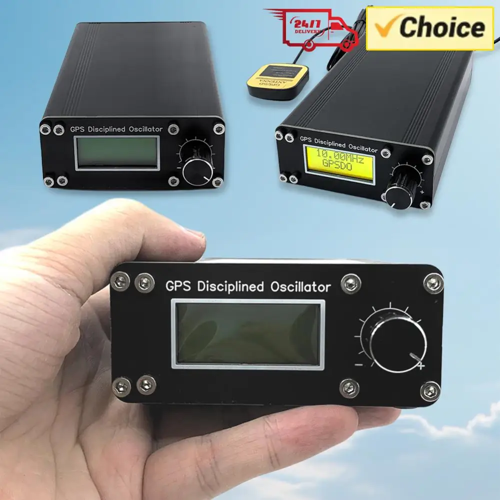 

GPSDO OCXO Frequency Color Display GNSS GPS Disciplined Clock 10MHz 1PPS GPS Clock for Audio Decoders Square Wave Output