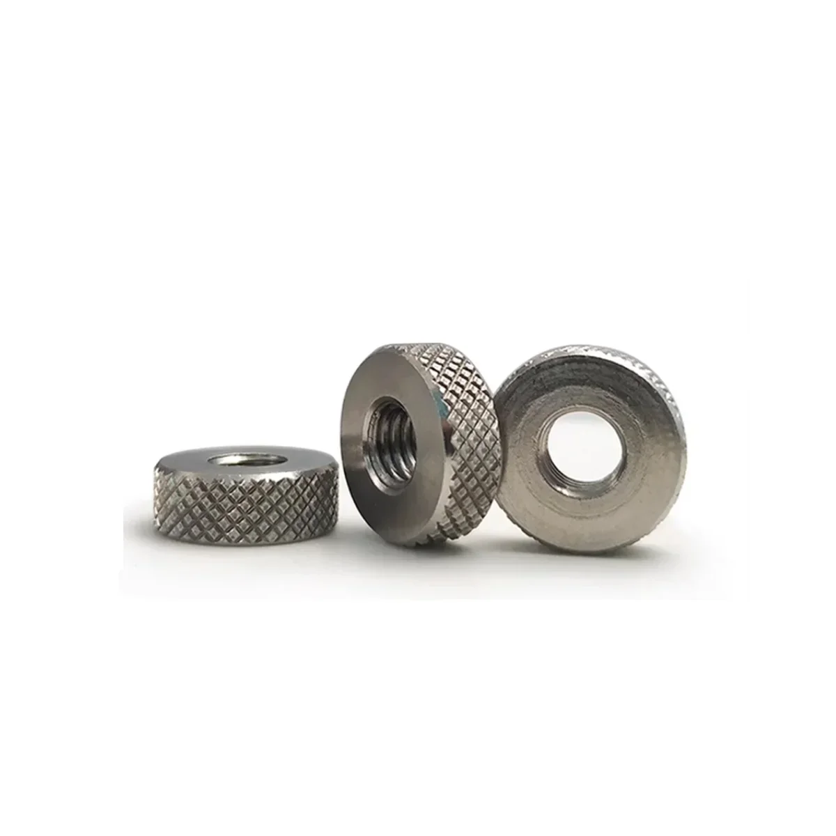 304 Nut Nut tangan Knurled baja tahan karat