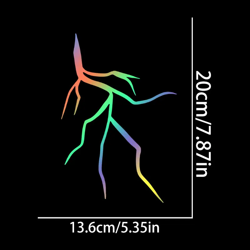 1PC Lightning Crack Motorcycle Sticker Waterproof Self Adhesive for Motorbike Helemt Side Panels Fuel Tank Durable Vinyl Decals