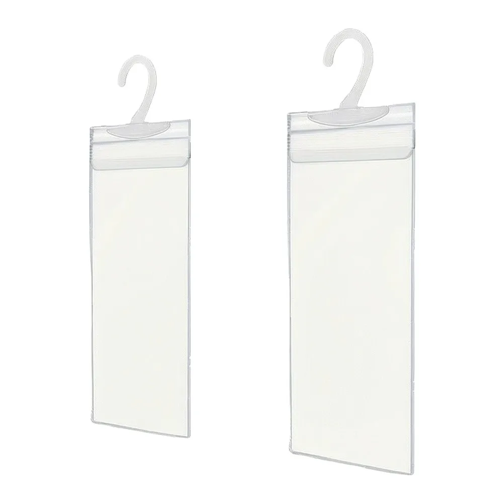 2Pcs Ultra Clear Handicap Parking Placard Holder With Hook For Disabled Permit Cover Protector Sleeve Car Rearview Mirror For