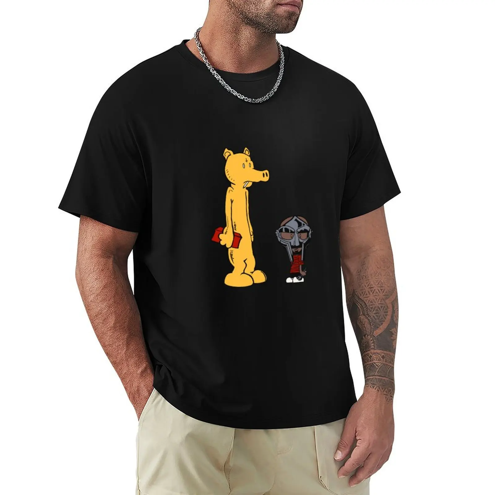 DOOM and Lord Quas Sticker T-Shirt Casual Basic Street Style T-Shirt