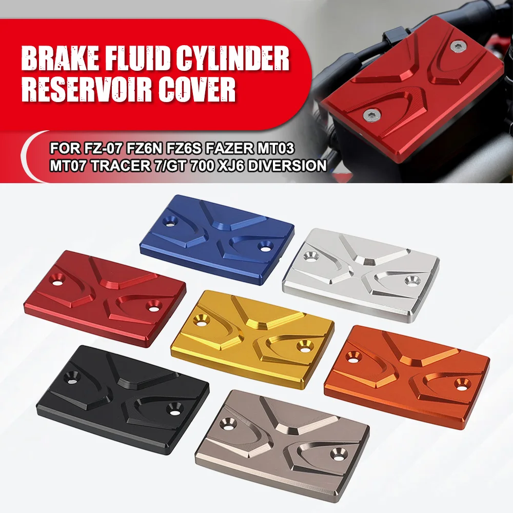 

Front Brake Fluid Reservoir Master Cylinder Cover Cap For Yamaha FZ-07 FZ6N FZ6S Fazer MT03 MT07 Tracer 7/GT 700 XJ6 Diversion