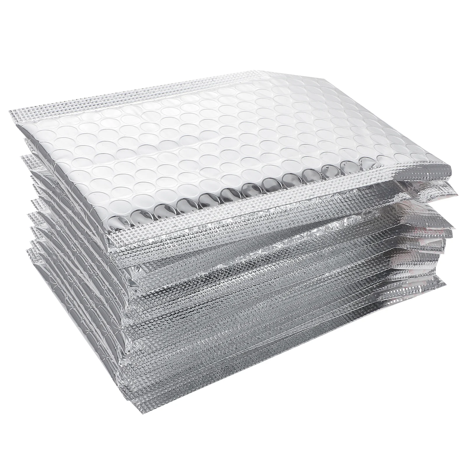 

100 шт. алюминиевые почтовые конверты с пузырьками, самозапечатывающиеся мягкие конверты, транспортировочные упаковочные пакеты, защитные почтовые конверты с пузырьковой подкладкой