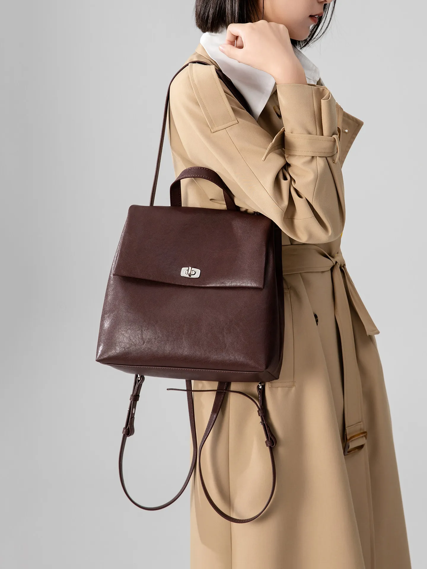 Bag Backpack for Women 2026 New All-Match Commute Backpack Travel One Shoulder Genuine Leather Retro