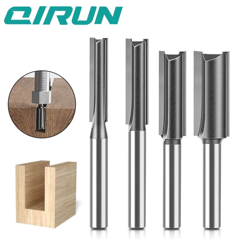 

6.35mm shank diameter single double-edged straight knives, woodworking milling cutters, trimming machine heads