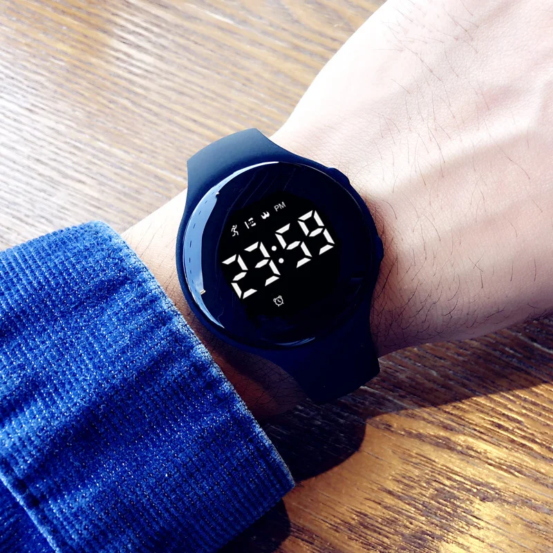 Luminous Waterproof Student Electronic Watch Vibration Alarm Simple Kids Sports Wristwatch For Teens Boys Girls