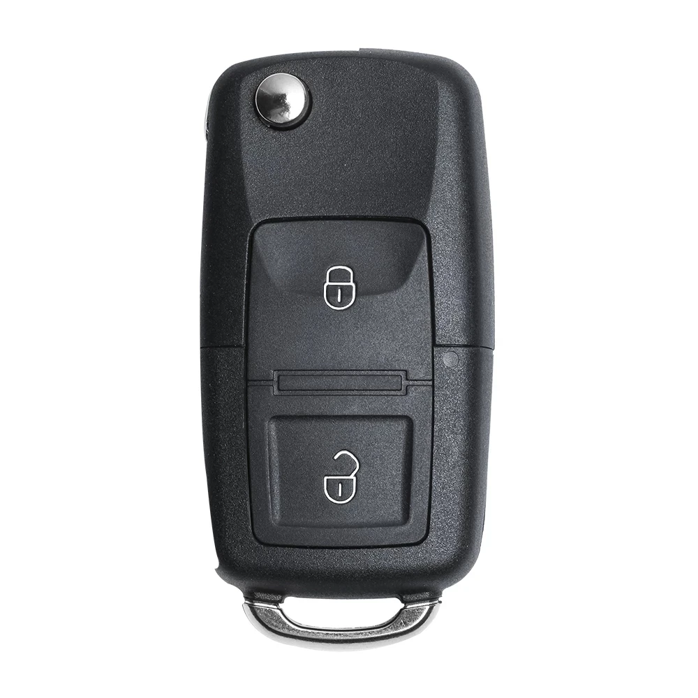 1J0 959 753 N 1J0959753N Flip Remote Car Key Fob 2 Buttons 433MHz ID48 Chip for Volkswagen VW Passat Golf Beetle Bora