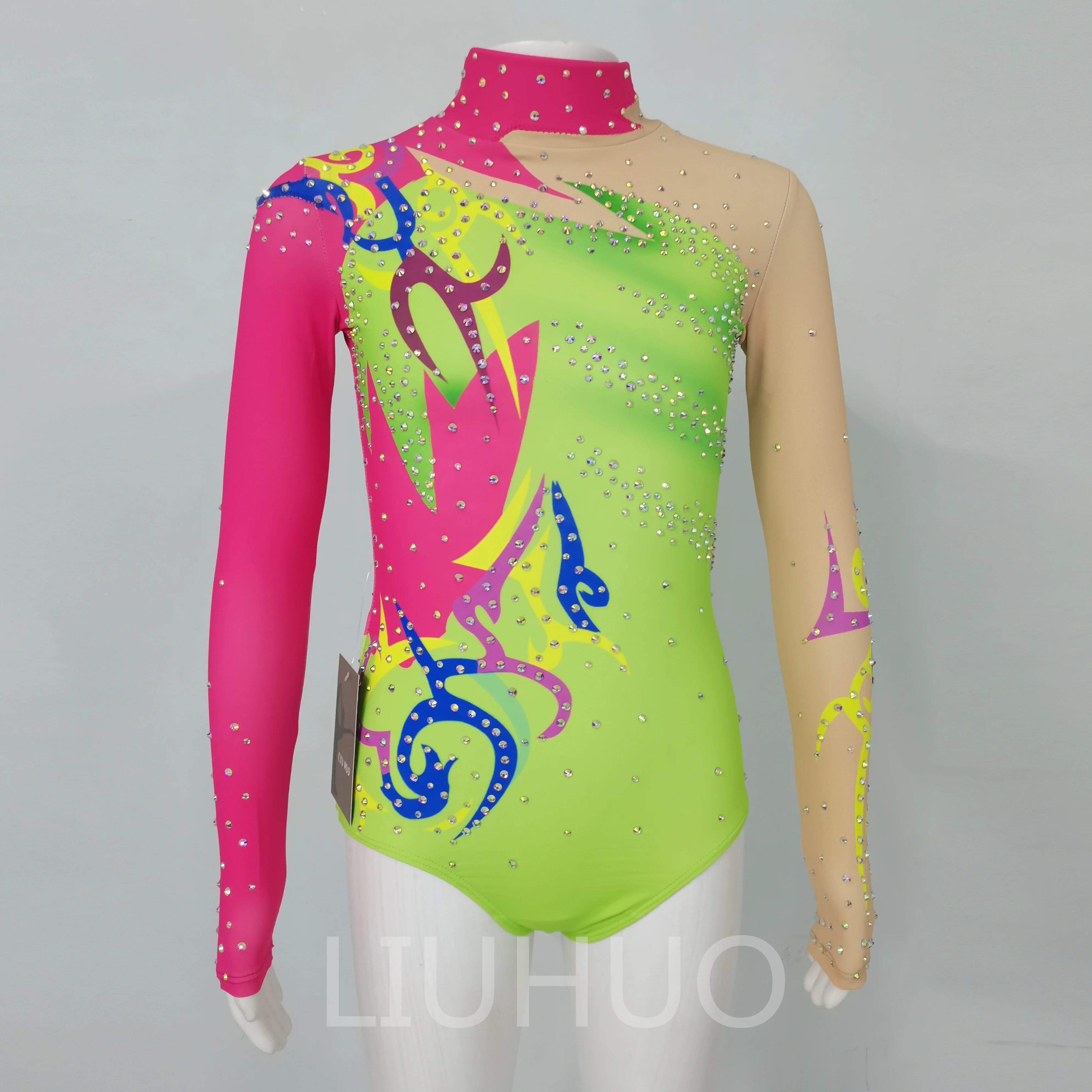 

Gymnastic Dress Bodybuilding Competition Dress Female Children Performing Professional Gymnastic Dress