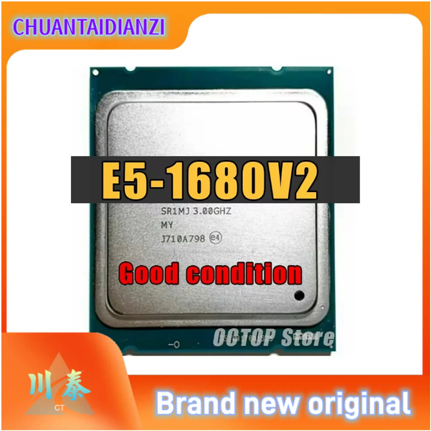 Xeon Processor E5-1680 V2 3.0GHz 8-core 25MB E5-1680V2 E5 1680V2 FCLGA2011 130W 22nm CPU