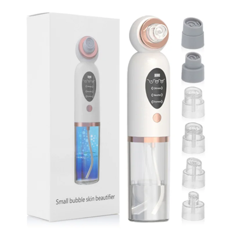 Instrument de beauté transfrontalier à petites bulles, nettoyage des pores domestiques, Instrument de points noirs à petites bulles, élimination électrique des points noirs