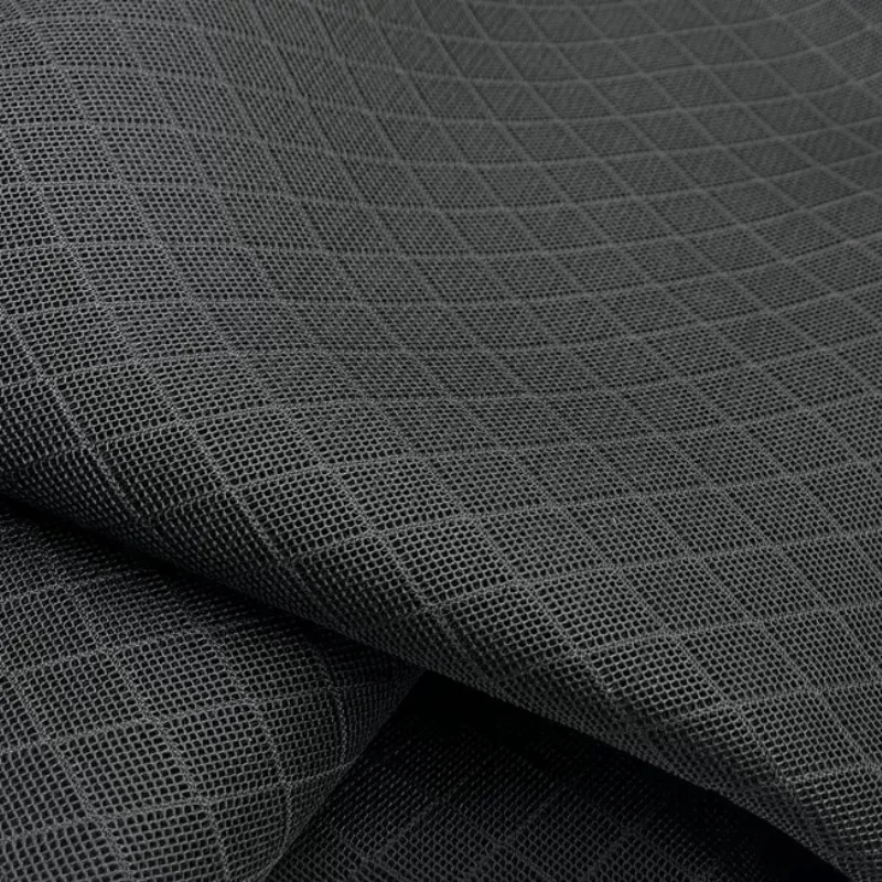 L100cm X W165cm Diamond Sandwich Mesh Fabric Breathable Polyester Cushion Chair Cover Mattress Stroller Luggage Garment Lining