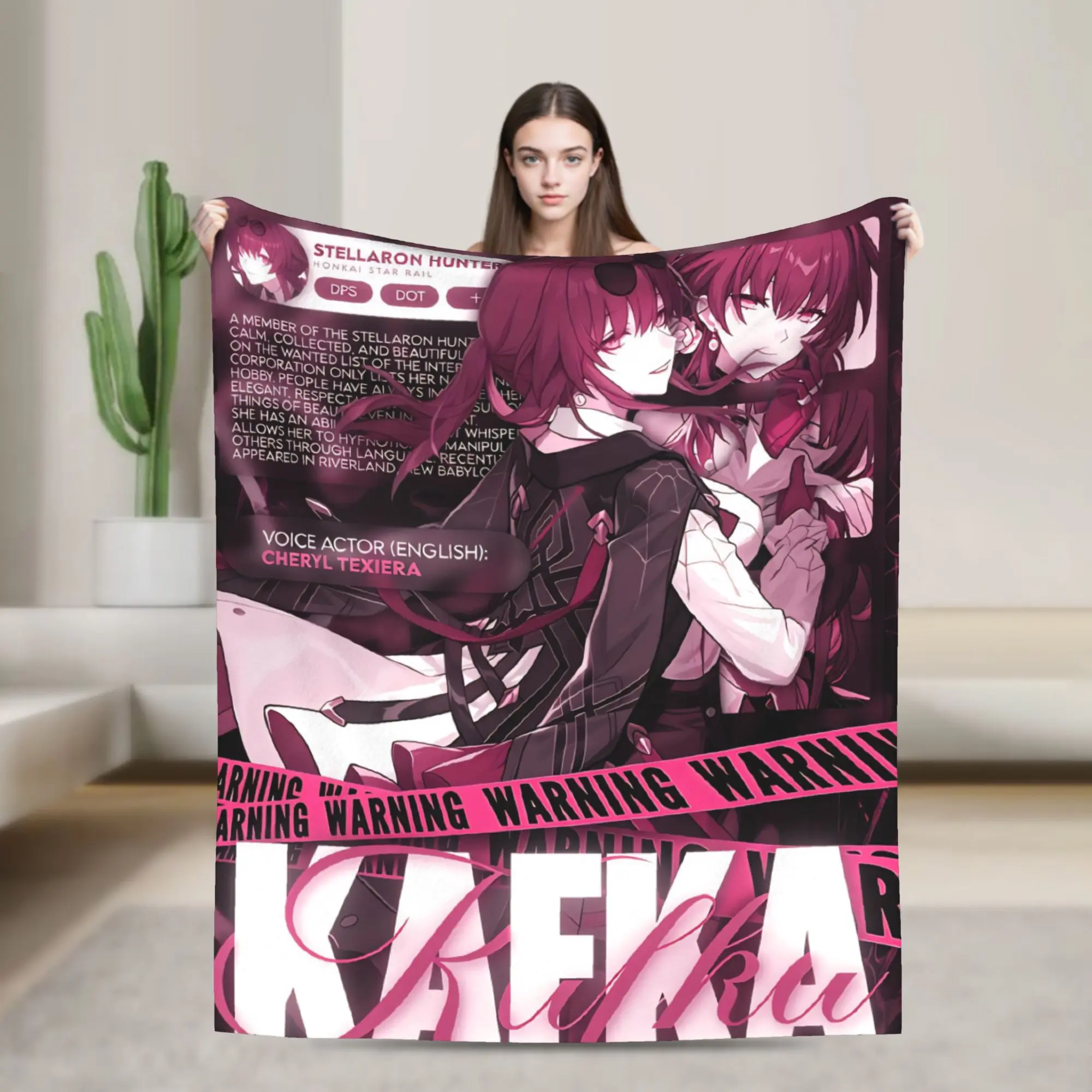 Honkai Star Rail Throw Blanket for Couch  Fuzzy Soft Plush Blanket 50x60 Inches Multi-size Bedspread for All Seasons