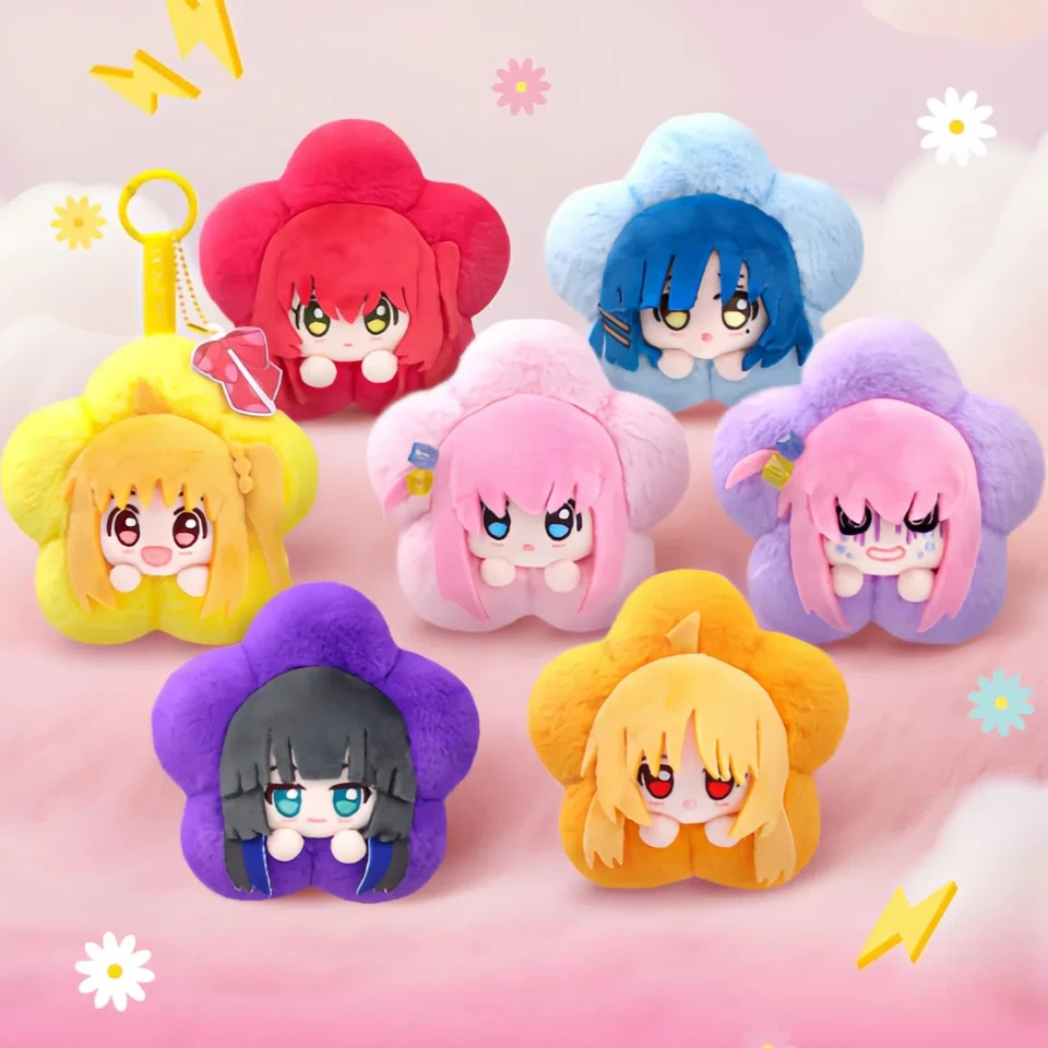 EAKI ぼっち・ザ・ロック ロックンロール 花柄ぬいぐるみペンダント