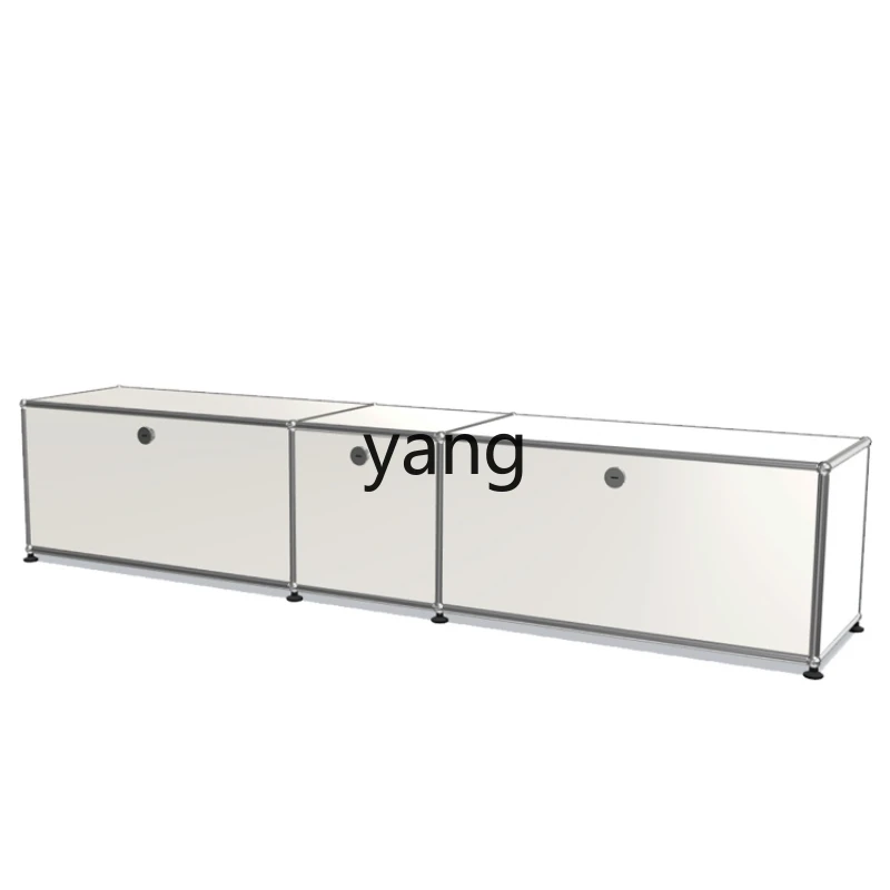 Yjq TV Bench for Bedroom Living Room Simple Stainless Steel Module Cabinet Floor Bed Front Cabinet