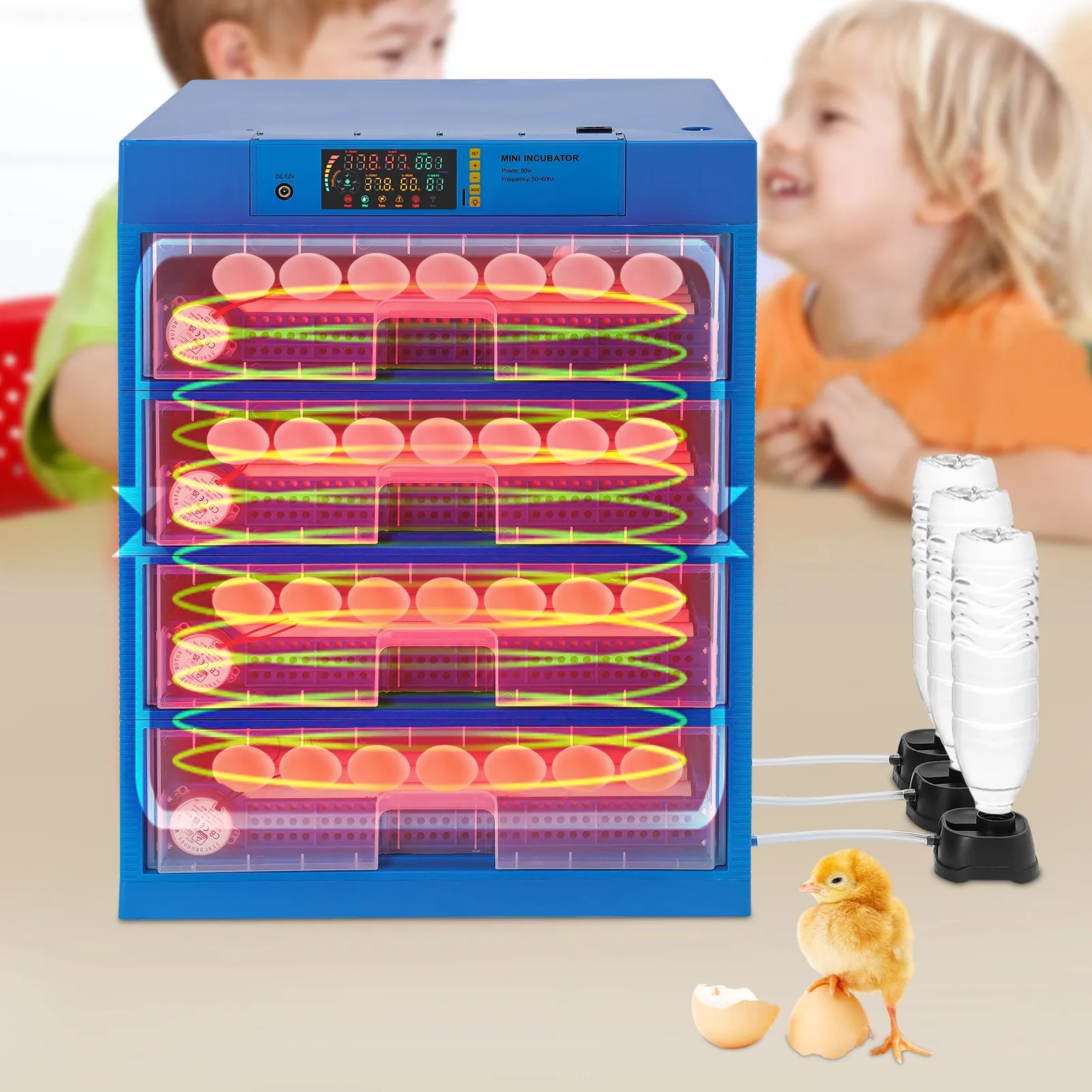 

Полностью автоматический инкубатор 256 яиц с контролем влажности и автоматическим поворотом для птицы