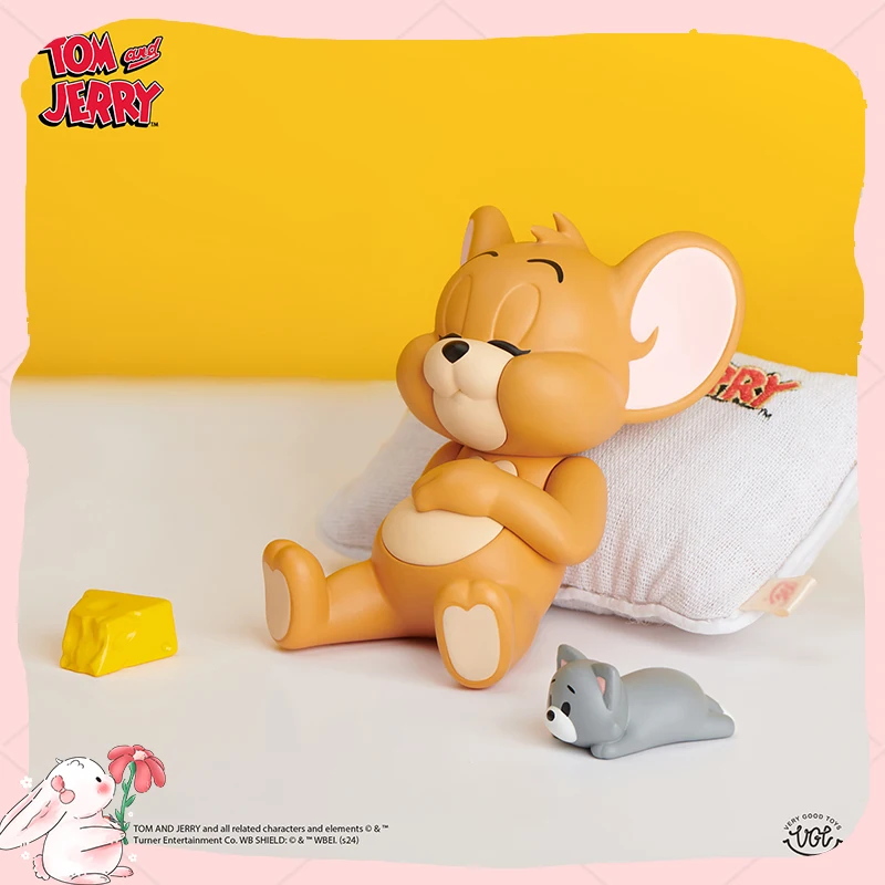 

Spot New Kawaii Sleeping Jerry Chao Playing Car Decoration Doll Ornaments Toys Holiday Christmas Gifts