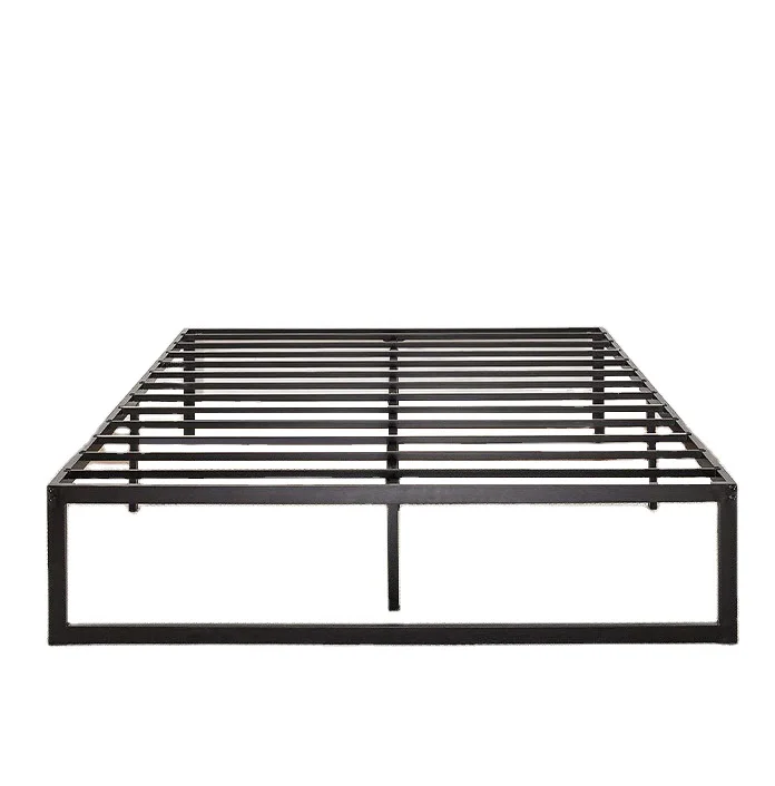 Steel Double Bed With Storage 14 Inch Platform Bed With Light Frame Queen Size Bed Frame Metal For Bedfrom