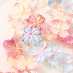 20/50Pcs Artificial Flowers 4.5CM Fake Flower Petal for Home Decor Wedding Decoration DIY Craft Gift Costume Ornament Accessory